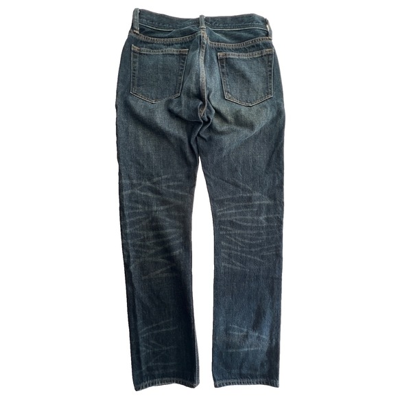 J.Crew 770 Jeans Mens 29x32 Blue 100% Cotton Denim Straight Fit Distress Classic - Picture 5 of 9